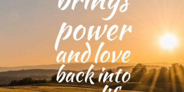Travel brings power and love back into your life.
