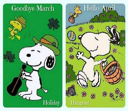 Hello March Snoopy Images