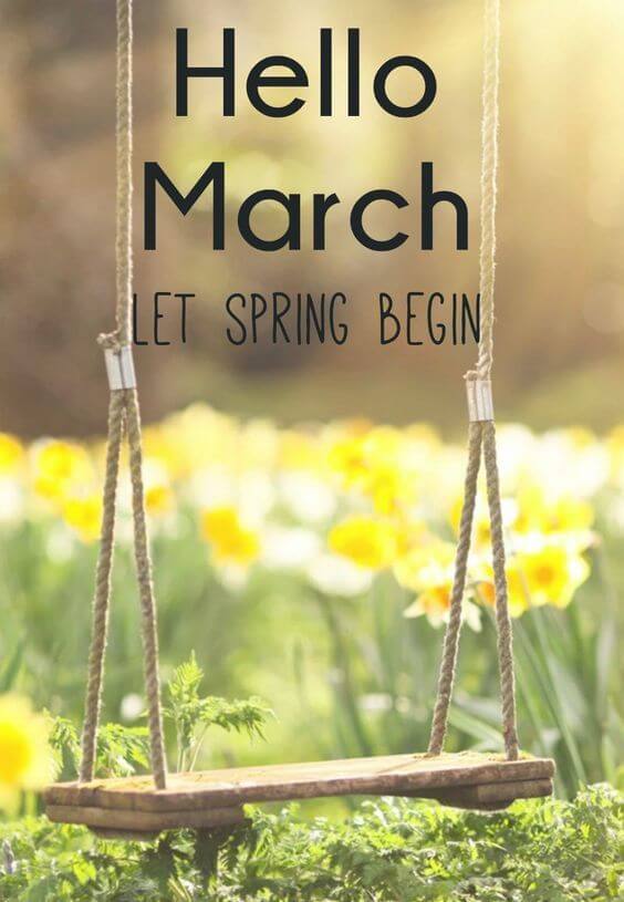 Hello March Spring Photos