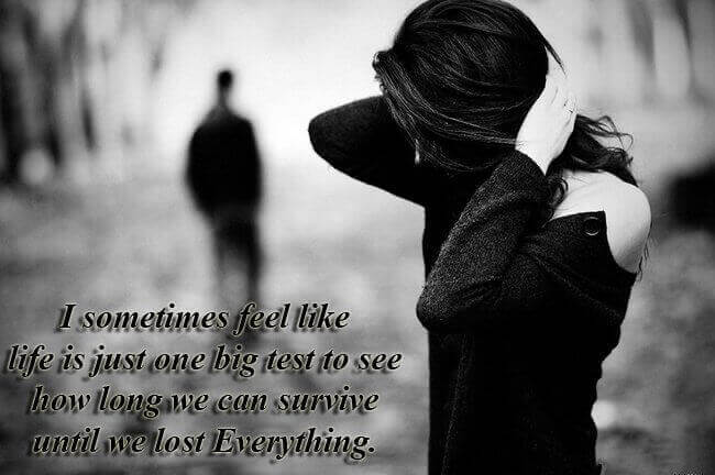 Sad Life Quotes About Sadness In Life With Pictures