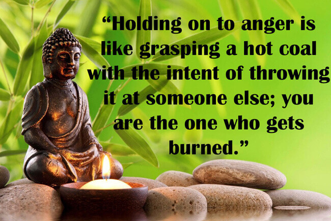 Buddha sayings about Holding on to anger
