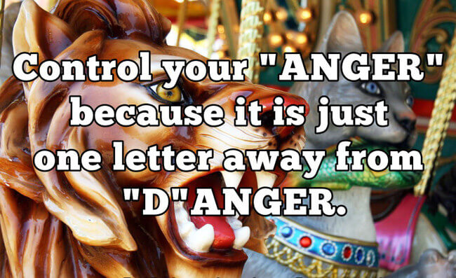 Control your anger