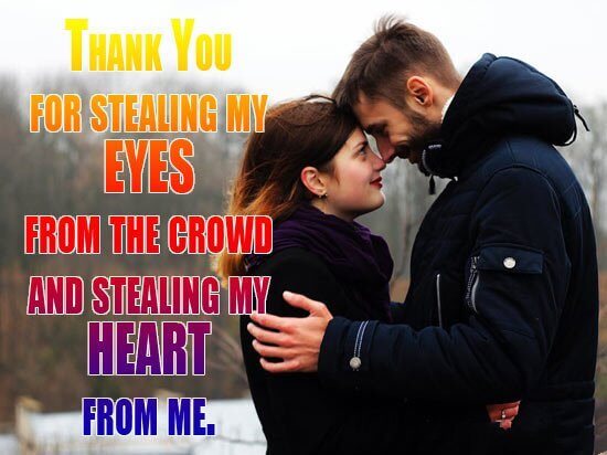 Romantic thank you love quotes for partner