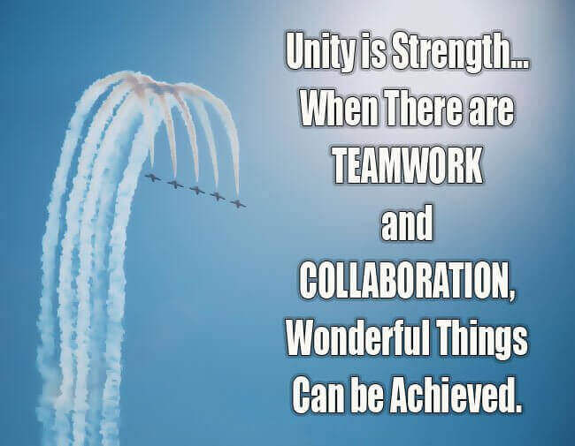 Teamwork quotes about unity and strength