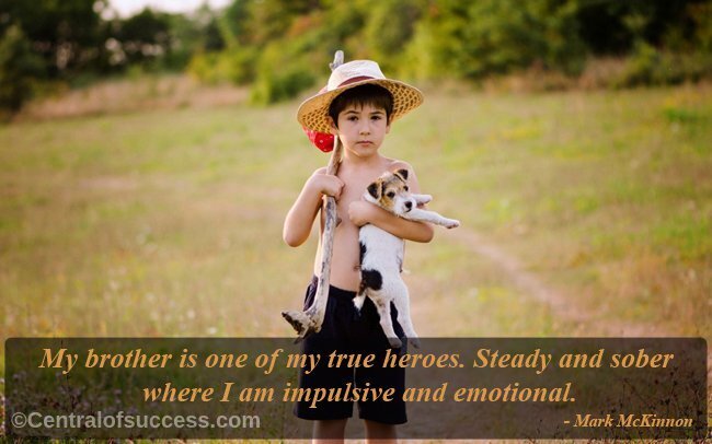 brother quotes with cute baby boy dog image