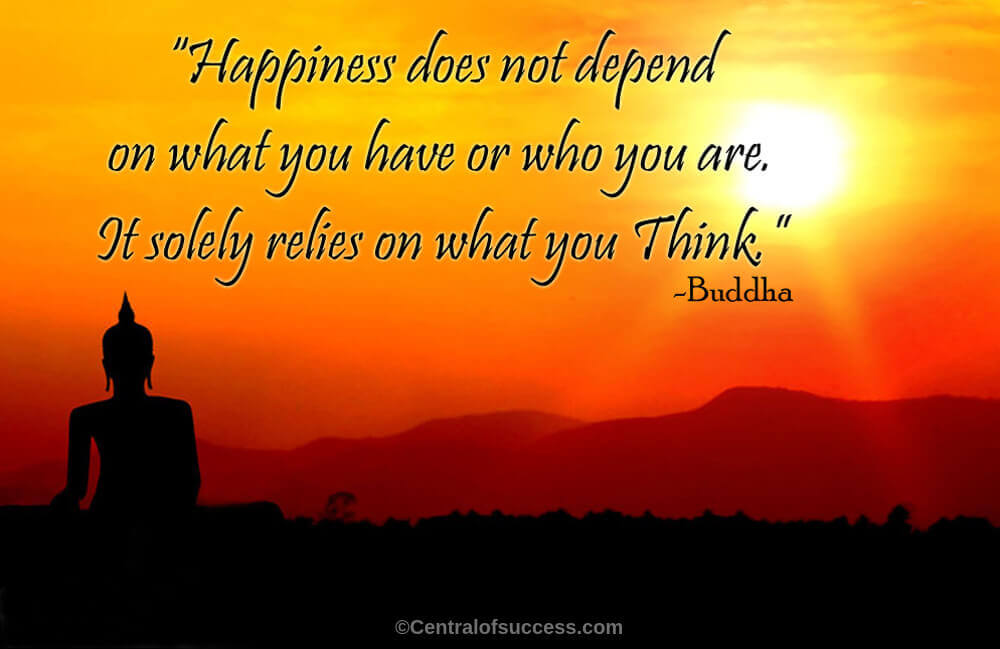 Buddha Inspiring Happiness quotes