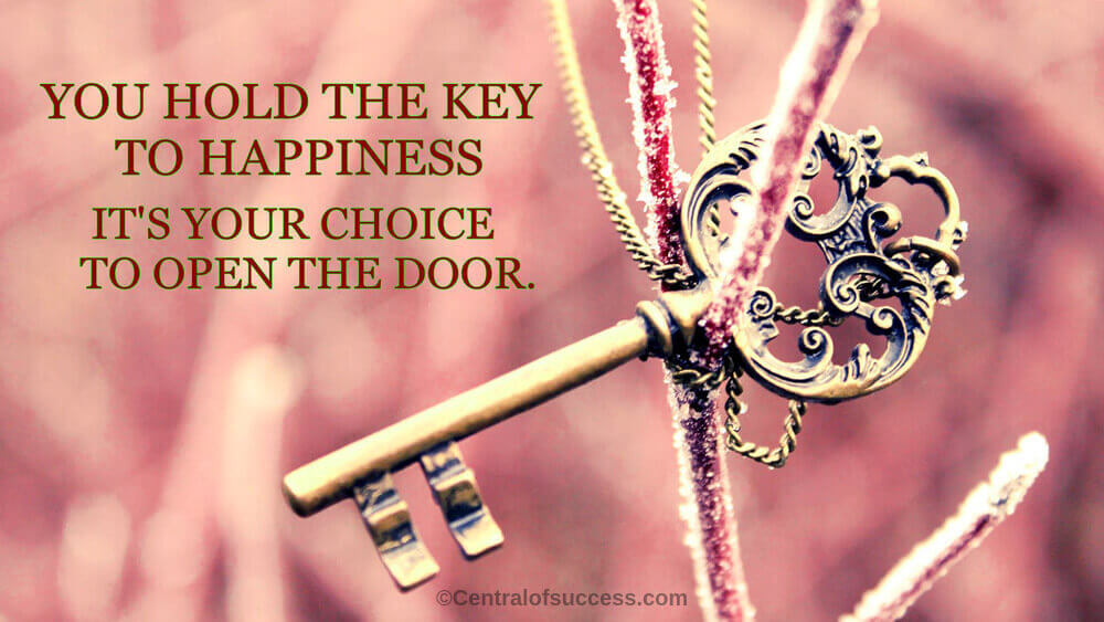 Key Of Happiness Of Life inspirational Quotes