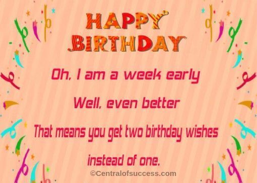 100+ Happy Early Birthday Quotes, Wishes, Images, Memes