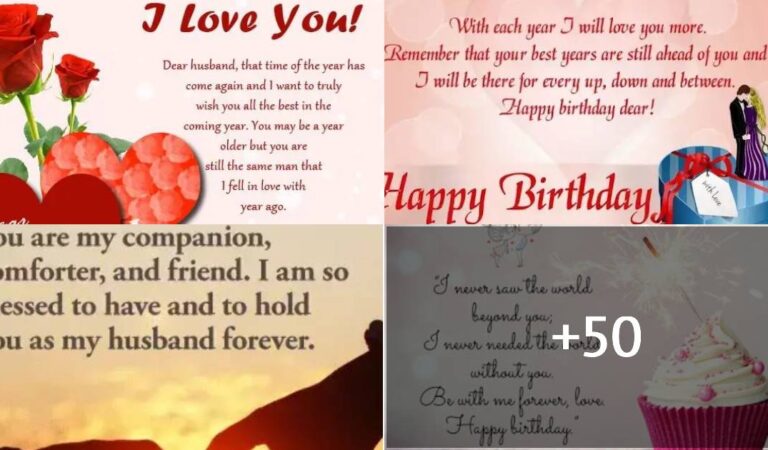 50+ Romantic Birthday Wishes for Husband With Love of 2024 50+ Romantic Birthday Wishes for Husband With Love of 2024