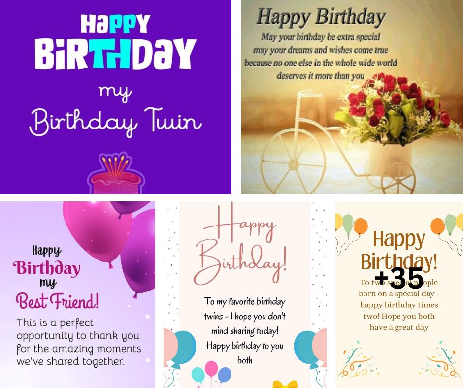 35+ Birthday Wishes for Two People on the Same Day